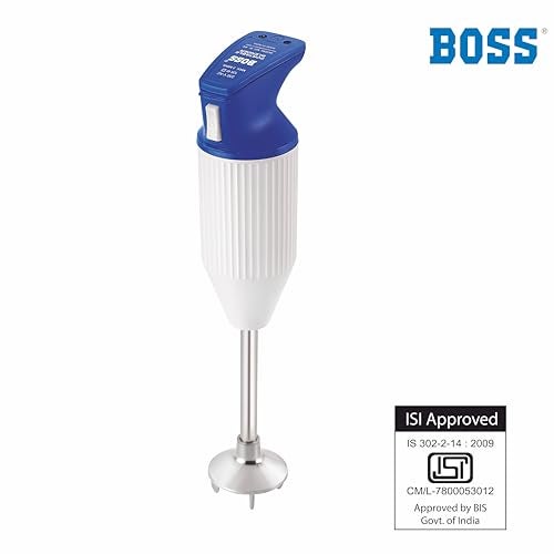 BOSS خلاط يدوي محمول BOSS E111 بقوة 180 واط | سهل التنظيف والتخزين | مع علامة ISI، أزرق - Image 4