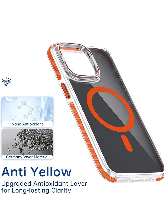 S-TOP Case For iPhone 11 Pro Max Magsafe Dual-Color Transparent Black Lens Holder Phone Case - Image 2