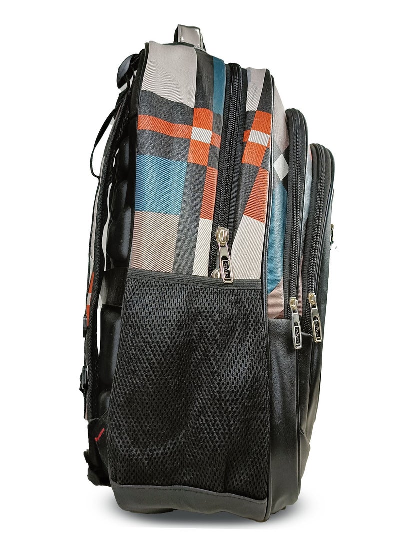 Large Capacity Laptop Backpack 22 Inch Multi-purpose Bag For Unisex Large Leather School Bags - Image 3