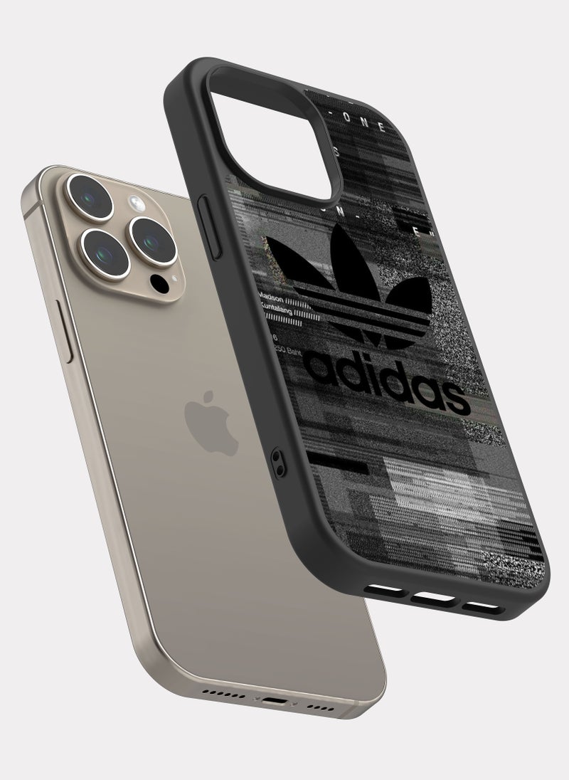 بكسلات كفر ايفون 15 برو ماكس اديداس اسود و ابيض - Image 2