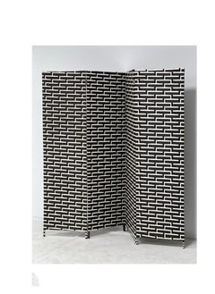 Generic Room divider/partition, white and black striped 