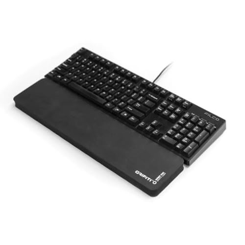 Grifiti Fat Wrist Pad 17 in Black is a 4 Inch Wide Wrist Rest for Standard Keyboards and Mechanical Keyboards New Materials - Image 1