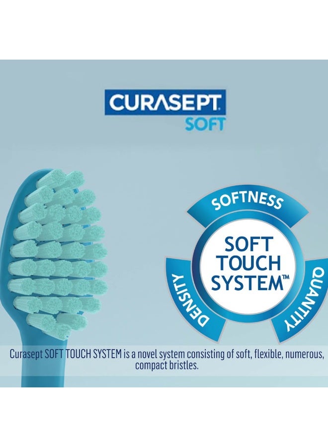 Curasept Medical Classic Blue Soft Toothbrush, Pack Of 1's - Image 3