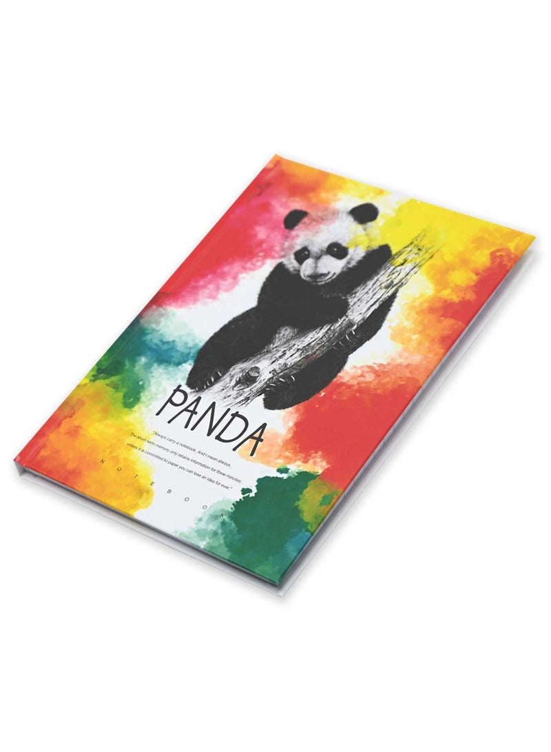 FIS Pack Of 5 Hard Cover Notebook, 96 Sheets A4 Panda Design 3 -FSNBHCA496-PAN3 - Image 1