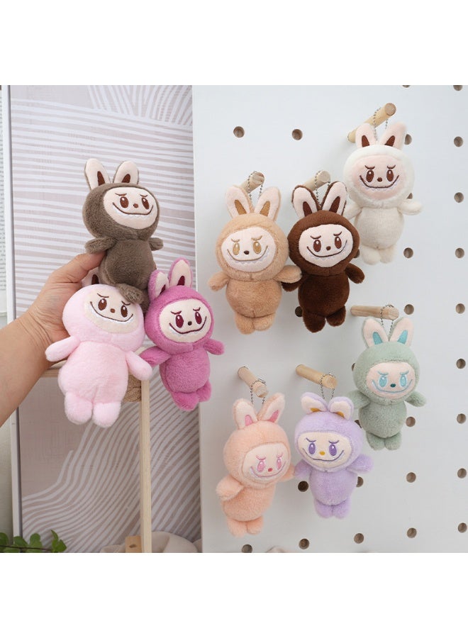 NIBEMINENT 1 Pcs Cartoon Labubu Plush Figurine, Keychain, Bag Pendant  - Image 2