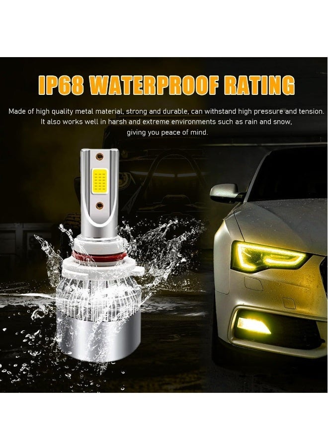 MUNTAQI 2 PCS H8/H11/H9 Car LED Light, 6000K 3800LM Bright LED Bulb High Low Beam Halogen Replacement, Waterproof Fog Light Bulb Replacement, Plug u0026 Play Bulb Lighting Car Accessories - Image 2