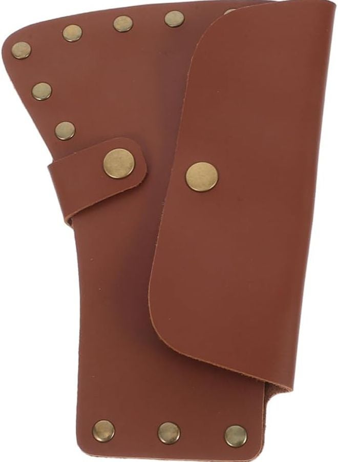 غطاء الفأس من الجلد الصناعي واقي سلامة محمول للتخييم والمشي لمسافات طويلة وأعمال النجارة - Image 2