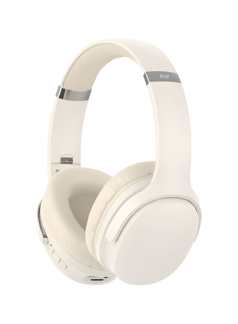 SIA H502BT Foldable Design Wireless Headphones - Beige - Image 1