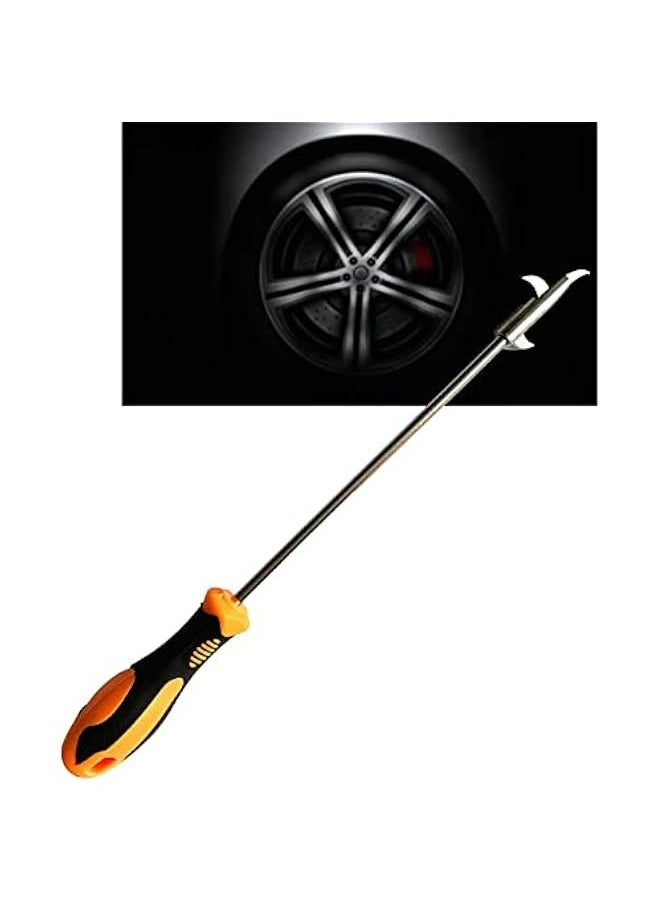 Generic Stainless Steel Car Tire Stone Removal Hook Portable Wheel Cleaning Tool Screwdriver Kit for Automotive Tyre Protection Repair  - Image 1