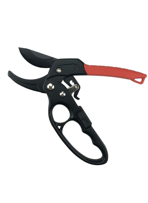 Professional Secateurs, Garden Scissors, Garden Pruner, Garden Secateurs, Garden Shears, Clippers, Ratcheting Mechanism, Anvil Groove Design, Reinforced Design Handle