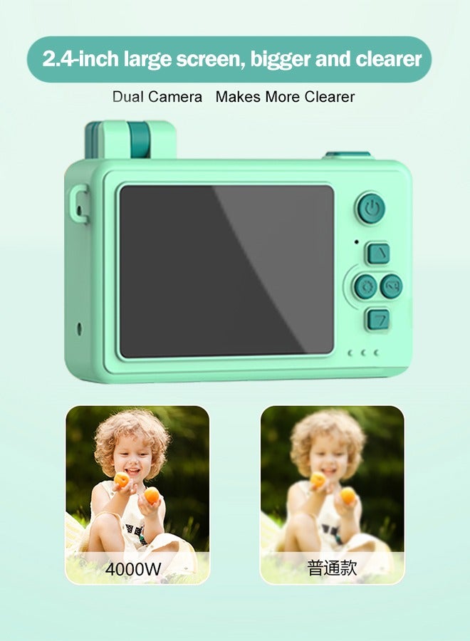 Dual Camera Kids Building Block Camera, 1080p IPS Screen, Creative Puzzle Design, with USB Charging, 600mAh Rechargeable Lithium Polymer Battery, Auto Focus, for Children 3-12 Years Old  - Image 5