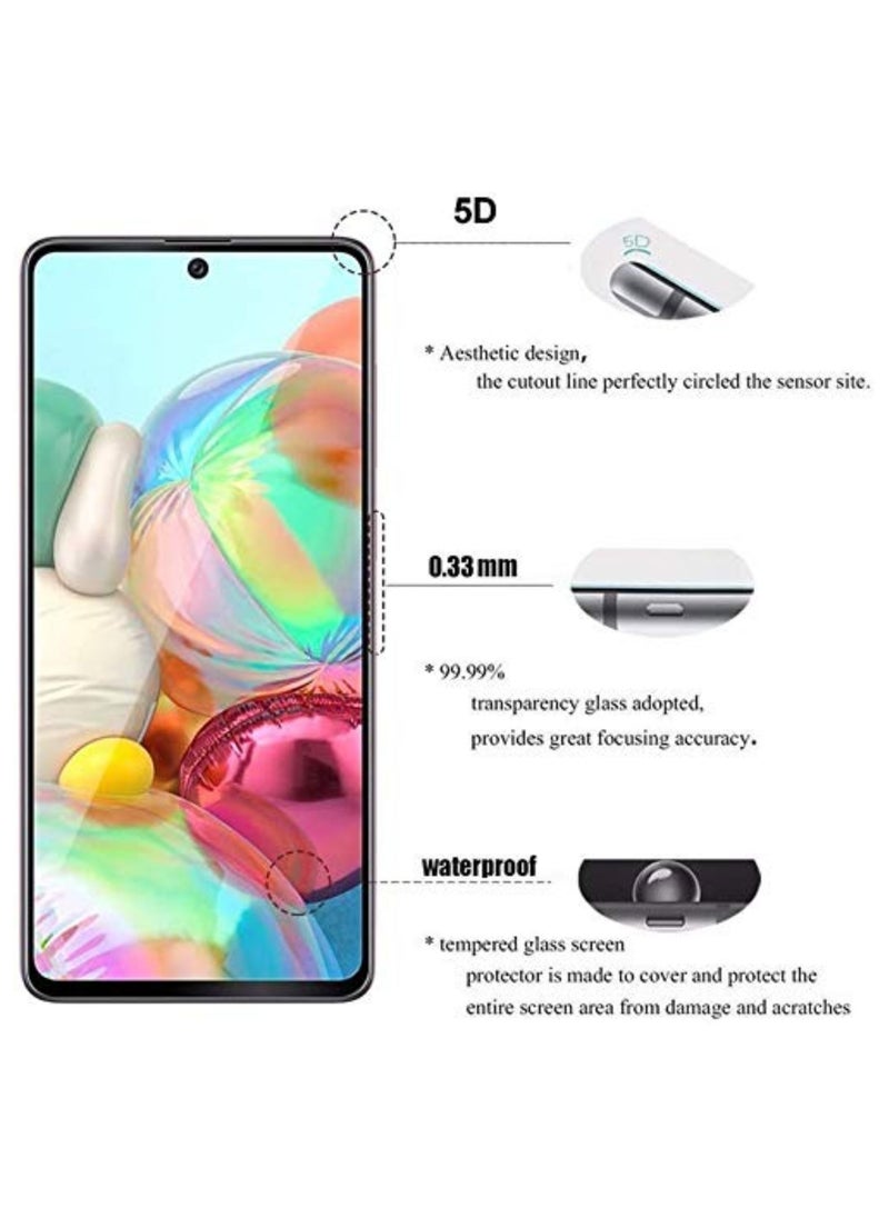 vesus Samsung Galaxy A53 5G / A52s / A52 / A51 / S20 FE / M31s Screen Protector Tempered Glass Full Glue Edge-to-Edge Protector(4 Pack) - Image 5