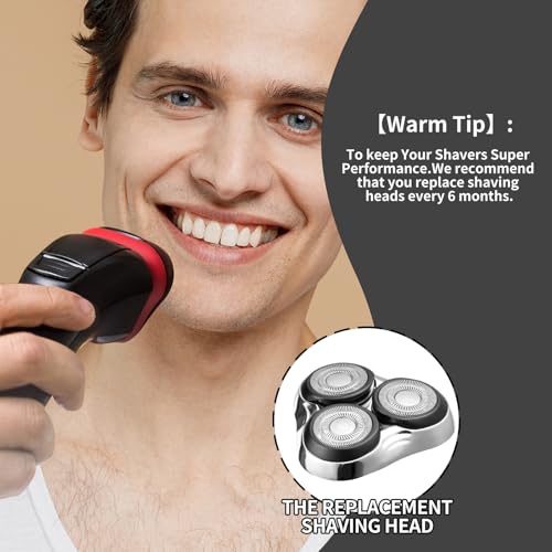 COSYONALL Universal Rotary Replacement Shaver Head,Compatible with Remington Shaver Series,for R3,R4,R5,R6,R7,R8,SP-3141 and SP-5161 Foils/Blades (Silver(1 Count)) - Image 2