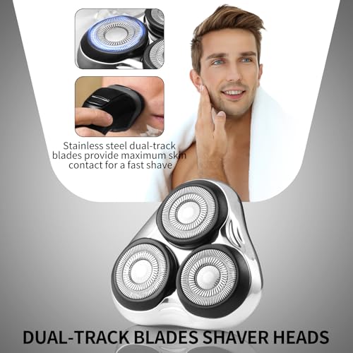COSYONALL Universal Rotary Replacement Shaver Head,Compatible with Remington Shaver Series,for R3,R4,R5,R6,R7,R8,SP-3141 and SP-5161 Foils/Blades (Silver(1 Count)) - Image 4