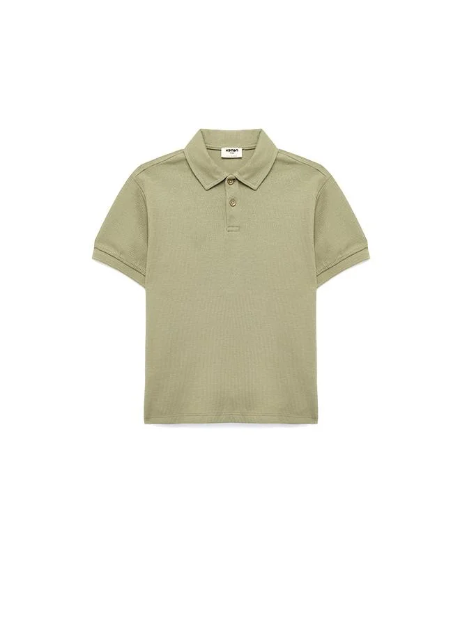 Koton  Polo Neck T-Shirt for Men | Best Price UAE