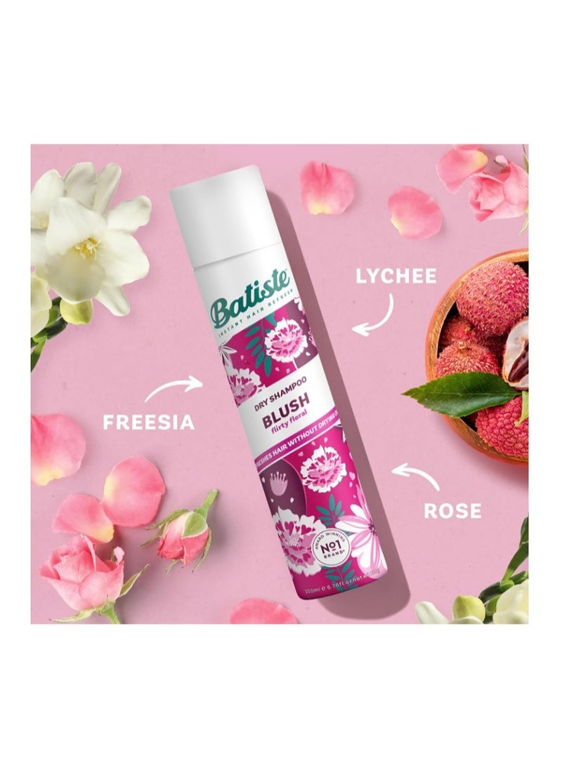 Batiste Dry Shampoo Blush 200ml – Waterless Hair Refresh Spray with Floral & Fruity Fragrance - Image 2