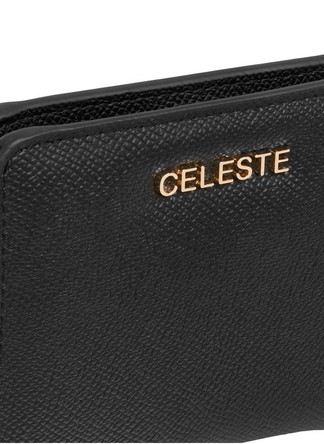 Celeste Women Textured Wallet with Button Closure  - Image 3