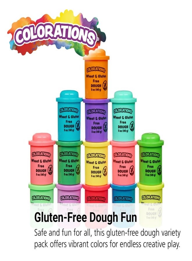 Colorations Wheat & Gluten Free Dough Variety Pack - 14 Colors (5 oz Each) | Non-Toxic, Play Dough, Bulk Set, Sensory Kit, Party Favors, Classroom Pack - Image 2