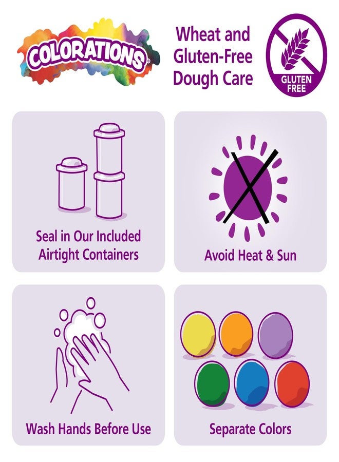 Colorations Wheat & Gluten Free Dough Variety Pack - 14 Colors (5 oz Each) | Non-Toxic, Play Dough, Bulk Set, Sensory Kit, Party Favors, Classroom Pack - Image 4