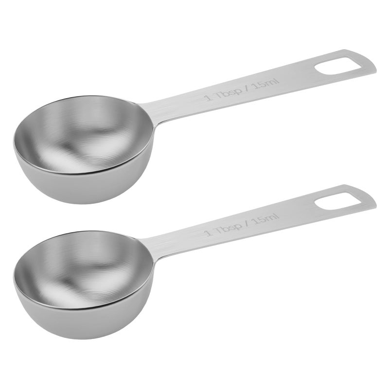 BERYLER 2PCS 1tbsp (3tsp, 15ml, 1/2oz) Single Measuring Spoon, Stainless Steel Individual Teaspoons Only - Image 1