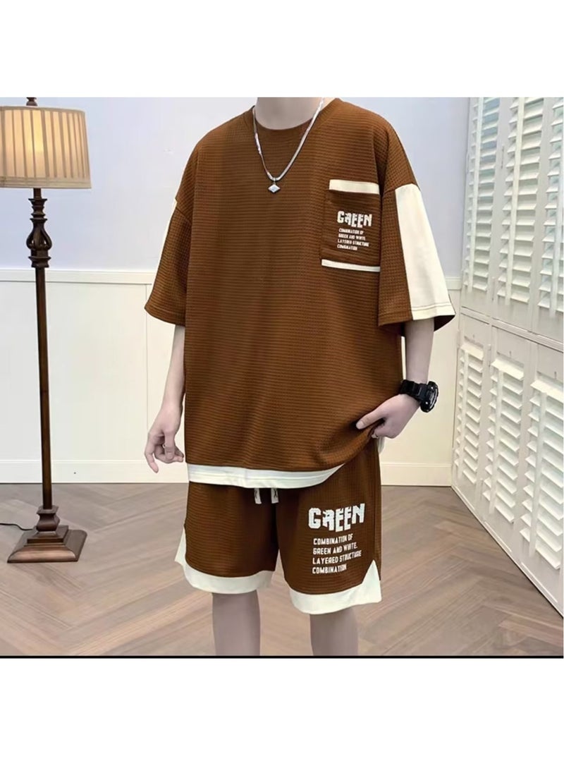 KUYING - New Fashion Versatile Short Sleeve Set - Image 1