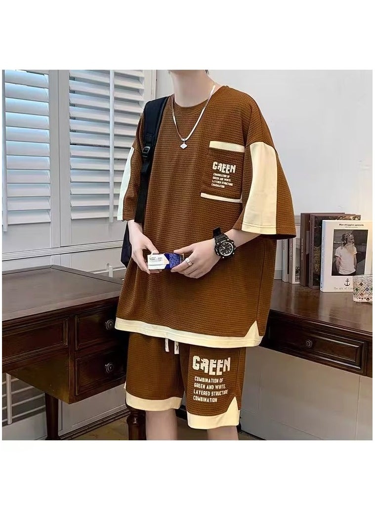 KUYING - New Fashion Versatile Short Sleeve Set - Image 1
