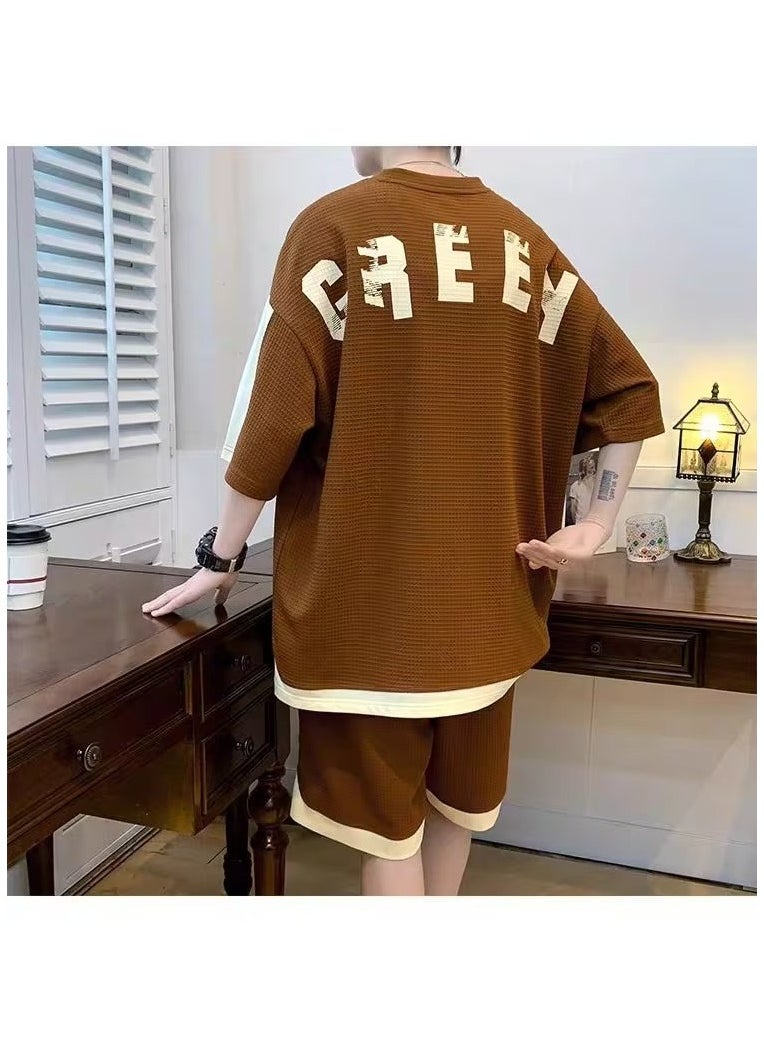 KUYING - New Fashion Versatile Short Sleeve Set - Image 1