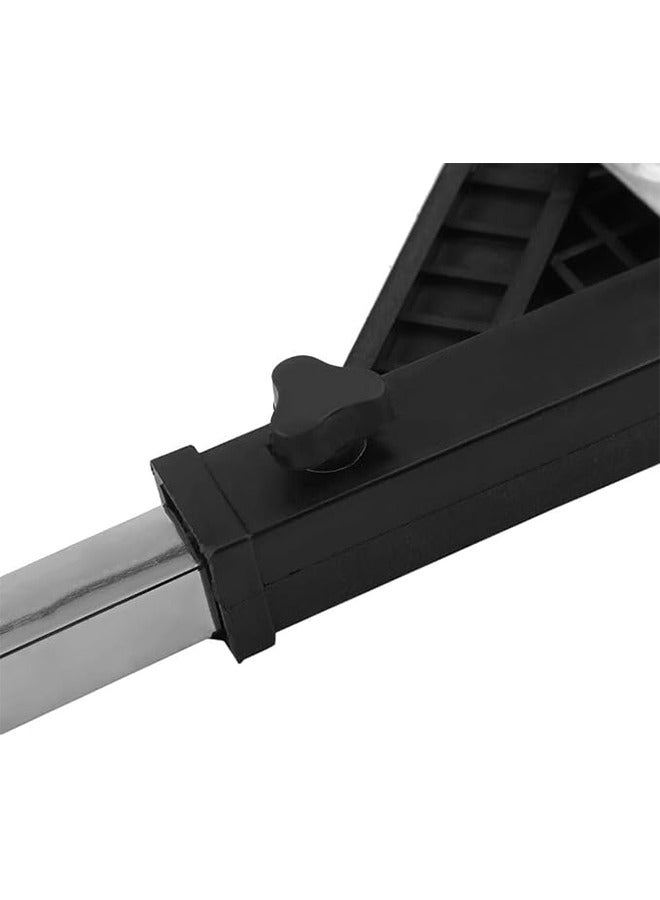 Leostar Stainless Steel Refrigerator Mobile Stand Black/Silver 70x70cm - Image 5