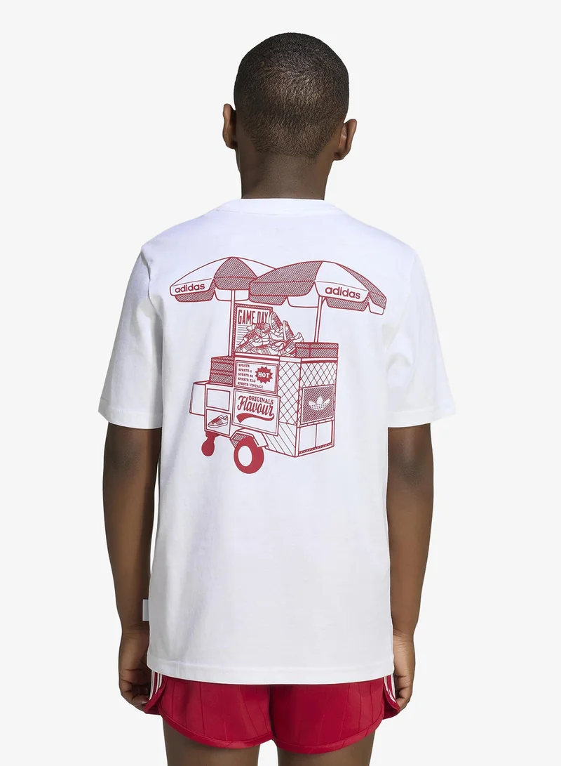 Adidas Originals WHITE Youth Loose Foodstand T-Shirt  | Best Price UAE