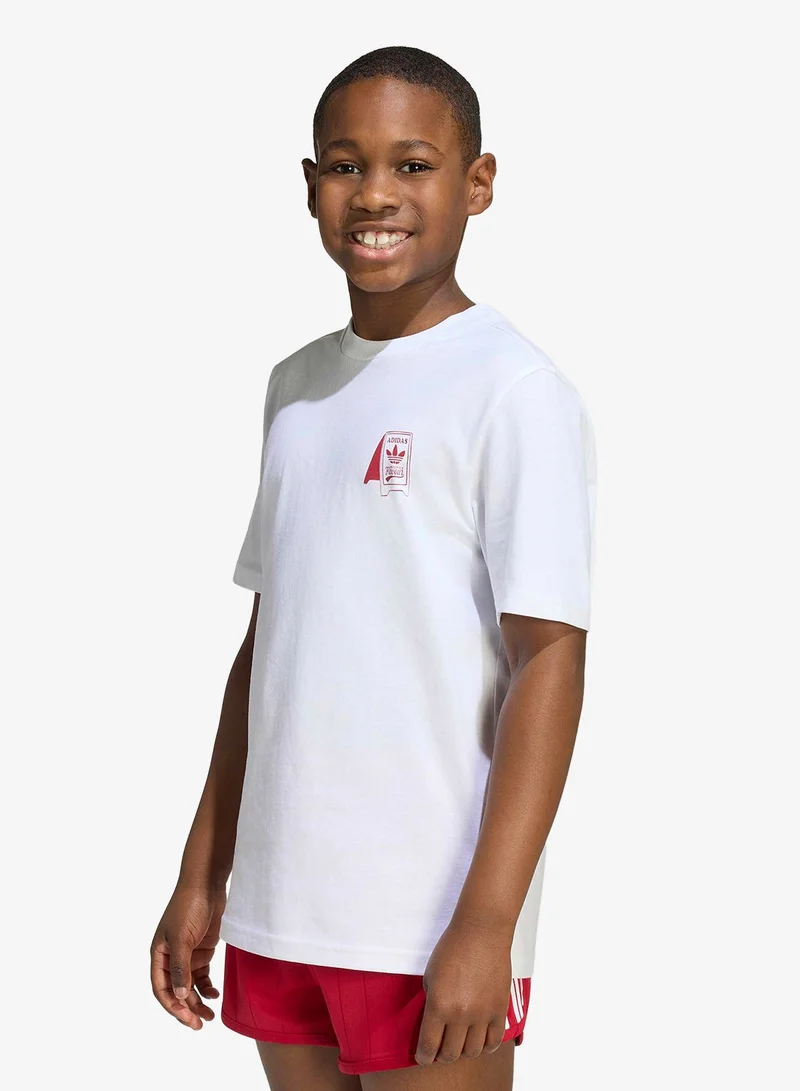 Adidas Originals WHITE Youth Loose Foodstand T-Shirt  | Best Price UAE