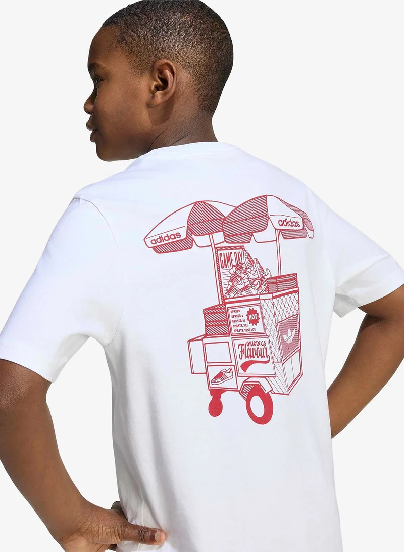 Adidas Originals WHITE Youth Loose Foodstand T-Shirt  | Best Price UAE