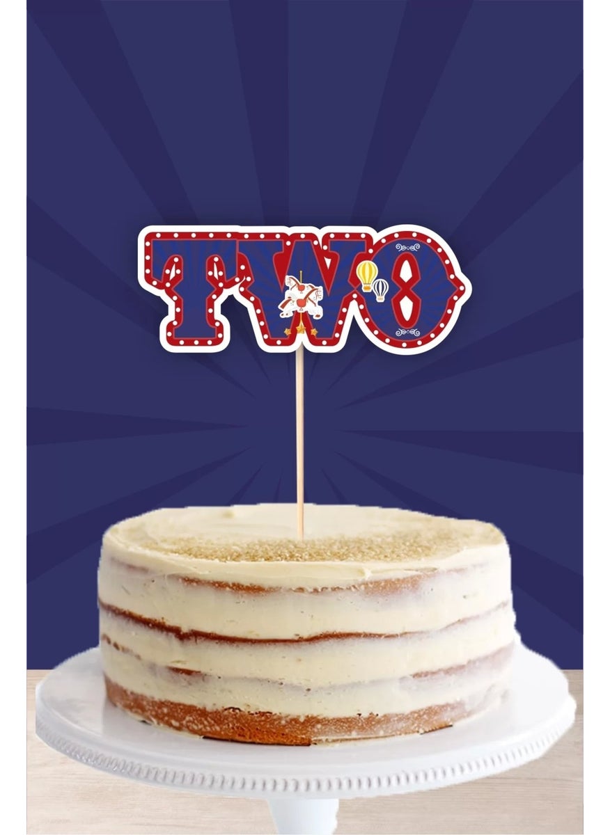 Neşeli Günlerim My Happy Days Amusement Park Themed Two (2) Cake Toppers *thick Paper 