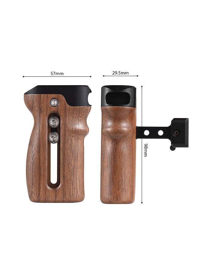 ANDOER Universal Top/ Side Handle for Camera Cage Left/ Right Side Handgrip with NATO Clamp Cold Shoe Mount Up & Down Adjustable,  1 Pack  - Image 4