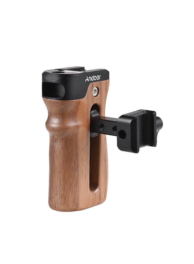 ANDOER Universal Top/ Side Handle for Camera Cage Left/ Right Side Handgrip with NATO Clamp Cold Shoe Mount Up & Down Adjustable,  1 Pack  - Image 5