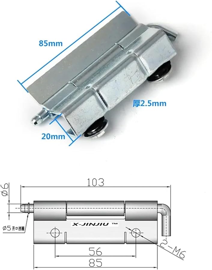 XJJ 125 Detachable Hinge For Distribution Switch Control Communication Cabinet Door - Image 3