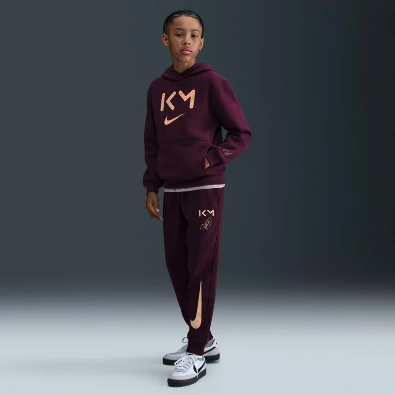 Nike Red Kids' Kylian Mbappé Club Fleece Dri-FIT Hoodie  | Best Price UAE