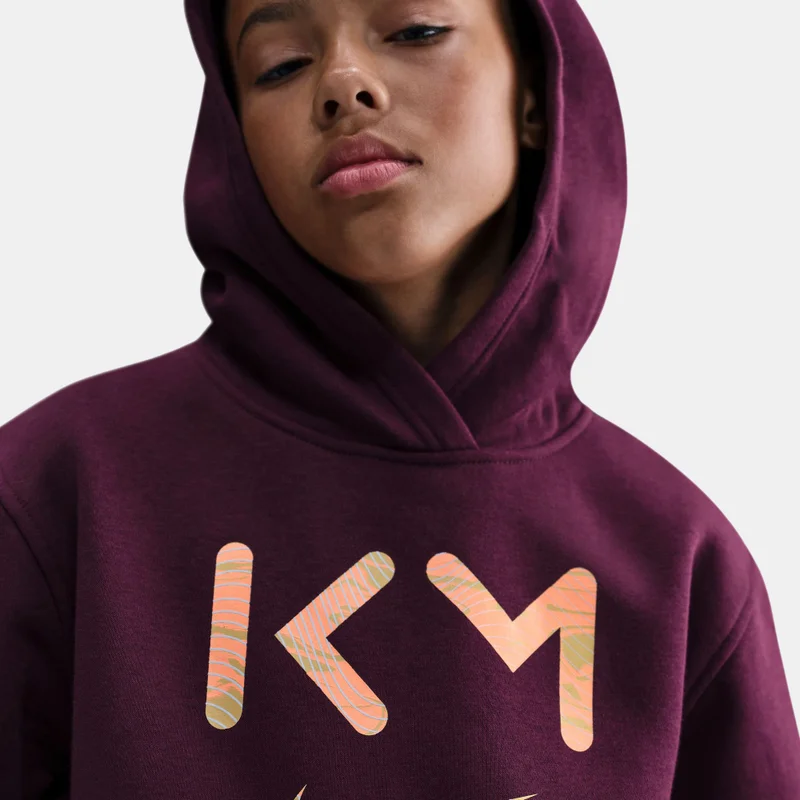 Nike Red Kids' Kylian Mbappé Club Fleece Dri-FIT Hoodie  | Best Price UAE