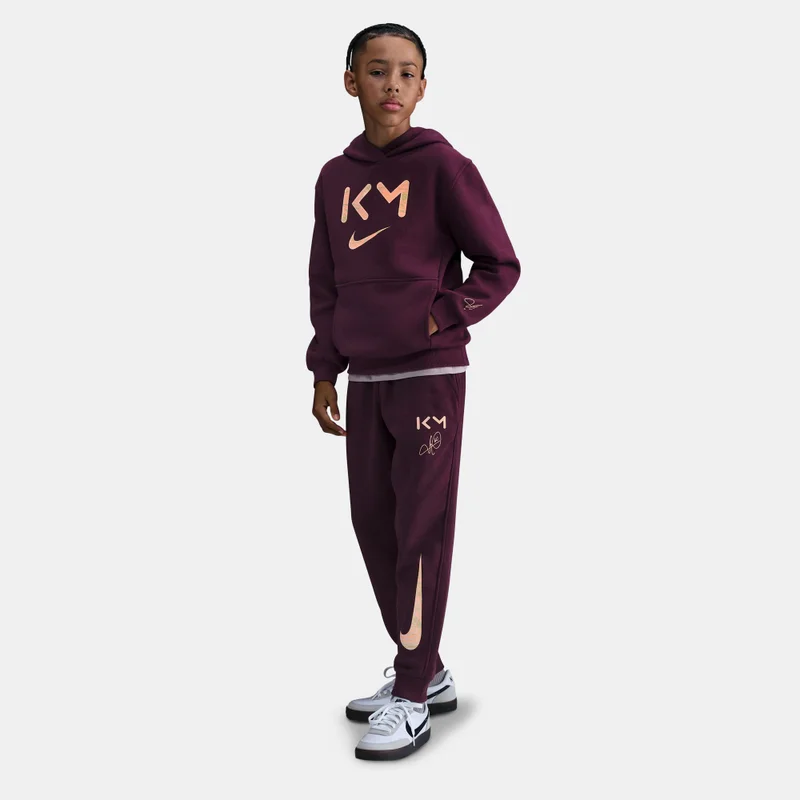 Nike Red Kids' Kylian Mbappé Club Fleece Dri-FIT Hoodie  | Best Price UAE