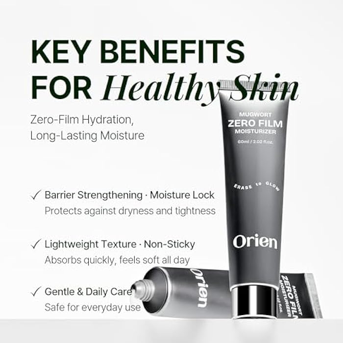 Orien Mugwort Zero Film Moisturizer 60ml Niacinamide 2% panthenol glycerin adenosine - Image 2