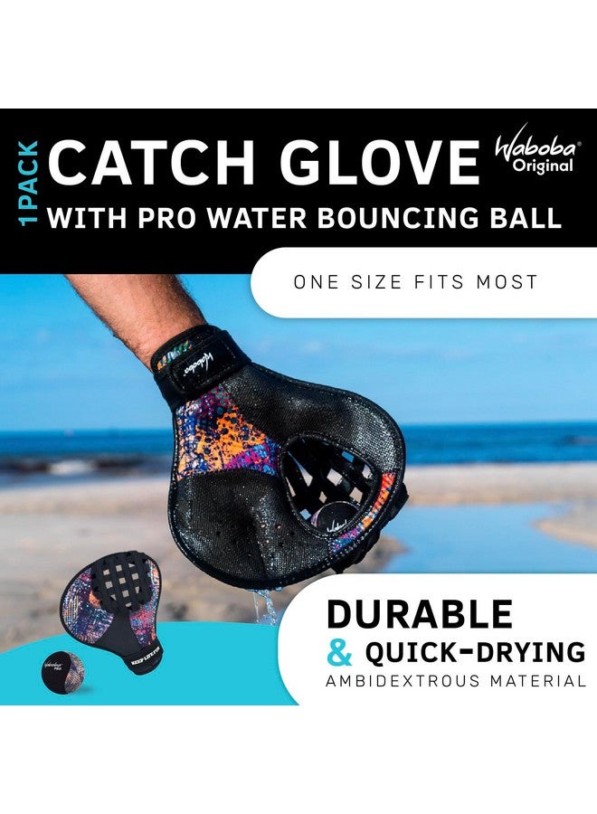 Waboba Catch Water Glove Pro Water Bouncing Ball Set - For Beach Games & Swimming Pool Toys - Baseball Style Mitt For Catching Water Balls - One Size Ambidextrous Design - Image 2