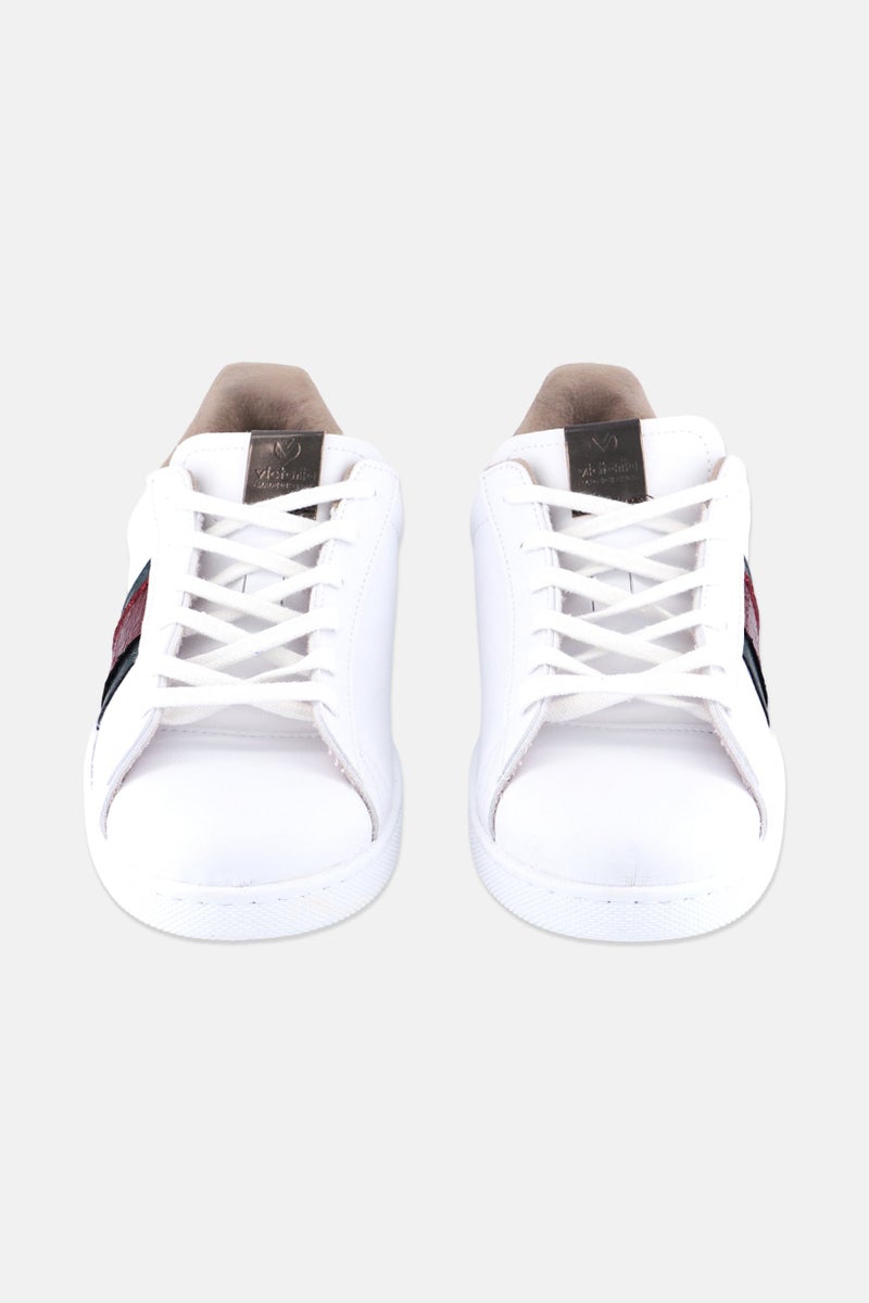 Victoria Women Lace Up Casual Shoes, White - Image 4