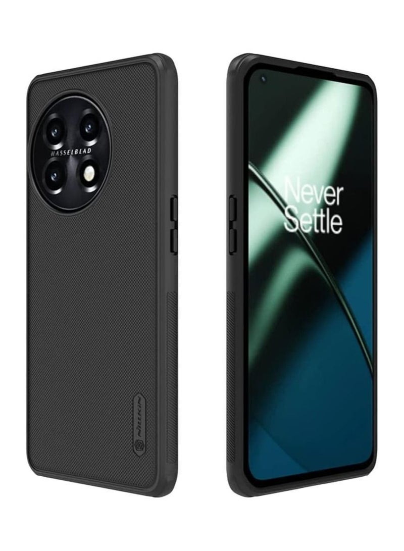 Nillkin Case for OnePlus 11 5G Case Cover Super Frosted Shield Pro Matte All-Round Protection Shockproof Dual Layer Case Cover for OnePlus 11 5G (Black) - Image 1