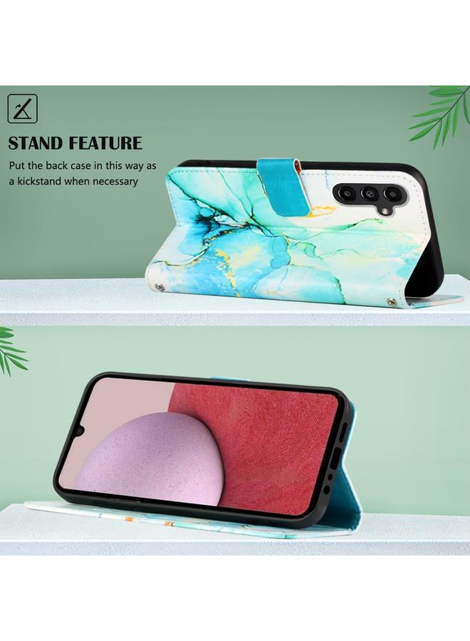 اس-توب جراب لهاتف Samsung Galaxy A15 PT003 جراب هاتف جلدي قابل للطي بنمط رخامي - Image 4