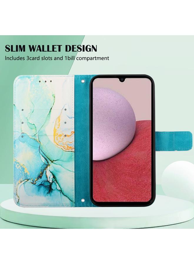 اس-توب جراب لهاتف Samsung Galaxy A15 PT003 جراب هاتف جلدي قابل للطي بنمط رخامي - Image 3