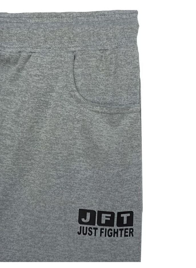 Generic - Men's Track Pant 4 Way Lycra Plus Size Jogger Pants 3183 Light Grey - Image 1
