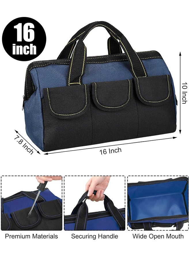YIM-VIBEHAUS Tool Bag, 16 Inch Waterproof Hand Tools Organizer Bag, Oxford Cloth Tool Bag with Multiple Pockets, Great for Construction Electricians Carpentry and DIY Enthusiasts - Image 2