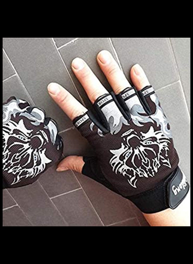 2-Piece Weightlifting Wrist Wrap Gloves 18x8x1cm 18x8x1cm - Image 3