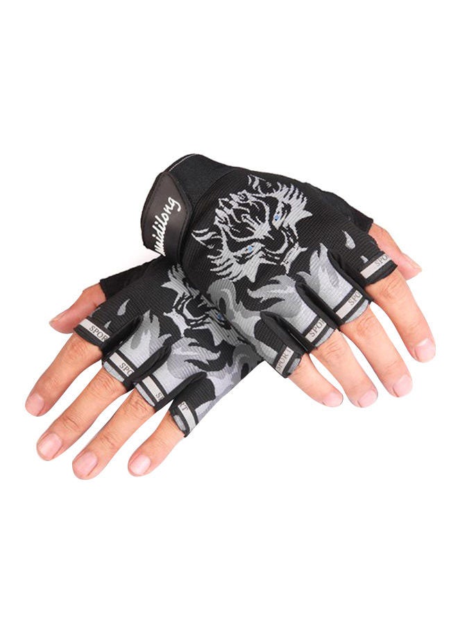 2-Piece Weightlifting Wrist Wrap Gloves 18x8x1cm 18x8x1cm - Image 1
