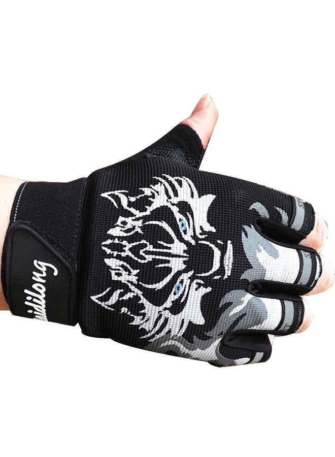2-Piece Weightlifting Wrist Wrap Gloves 18x8x1cm 18x8x1cm - Image 2