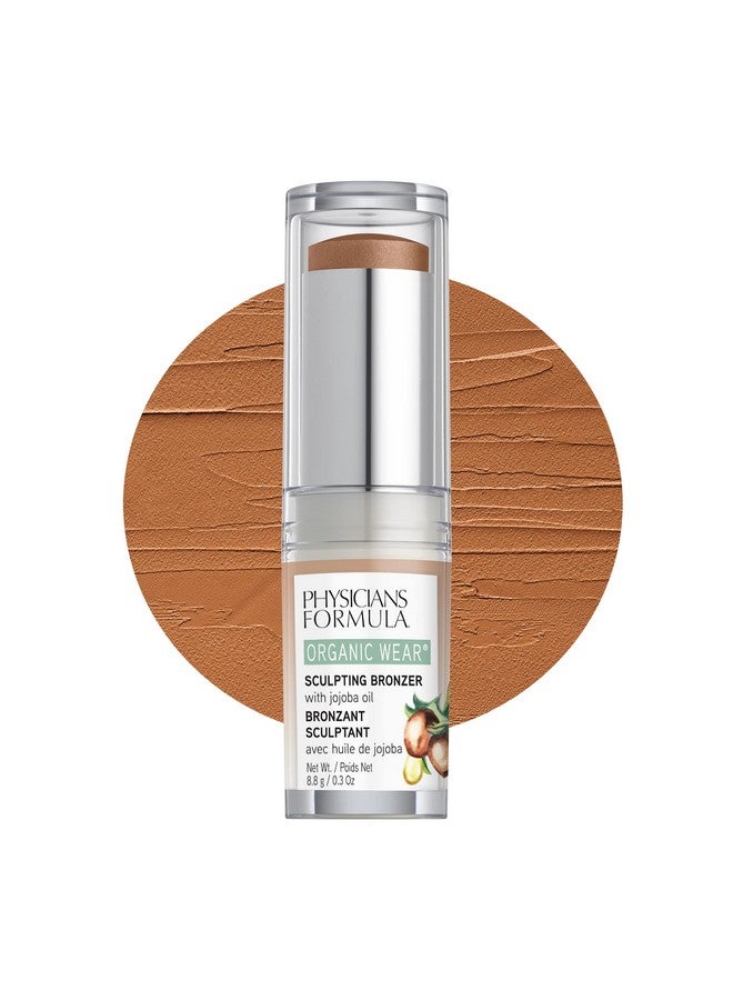Physicians Formula Organic Wear All Natural Sculpting Face Bronzer Makeup Stick Toffee, Dermatologist Approved - Image 2